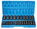 26 Piece 1/2" Drive 12 Point Deep Metric Master Impact Socket Set