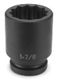 1-5/8" Deep Length 12 Point Impact Sockets 1" Drive