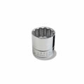 30mm Chrome Plated URREA 1/2" Drive 12 Point Shallow Socket